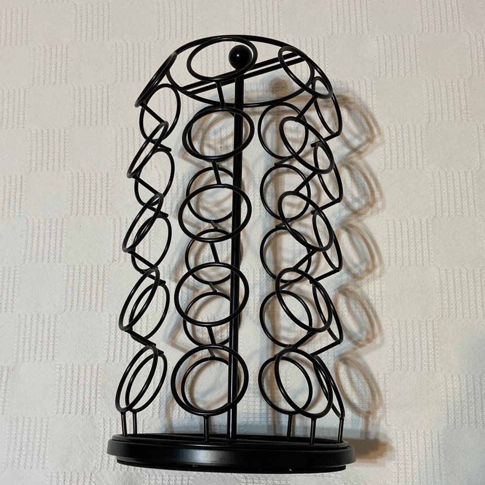 BLACK ROTATING K CUP COFFEE HOLDER